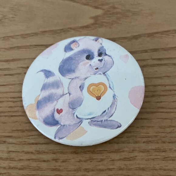 Care Bear Cousins 80s Pinback Buttons Playful Heart Monkey Bright Heart Raccoon - Picture 4 of 6